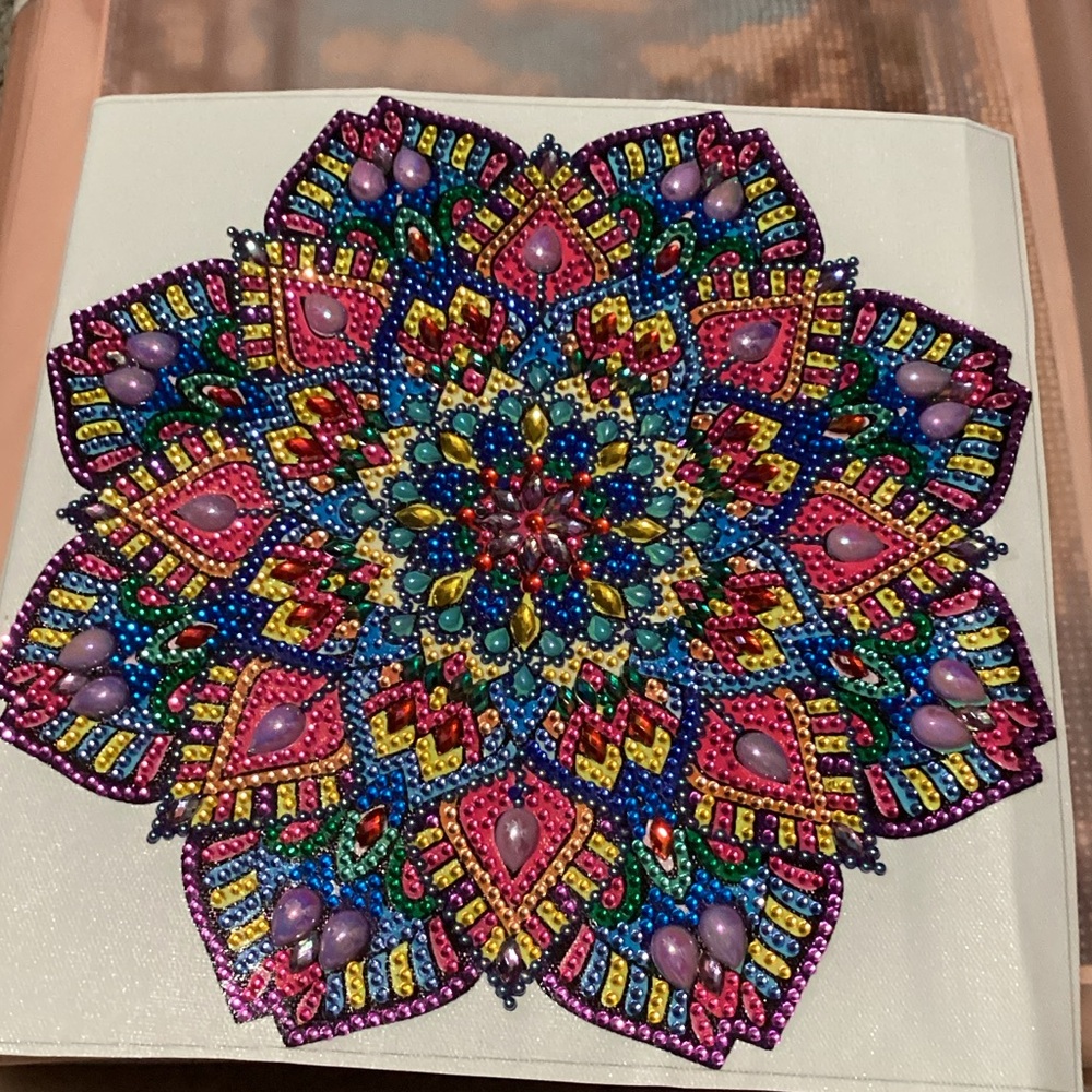 Colorful Mandala Art on Canvas